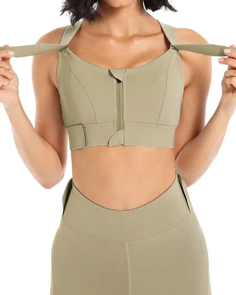 High Impact,A+ Quality, Ultimate Comfort, Sports Bra, Zipper ( Pack of 3 )