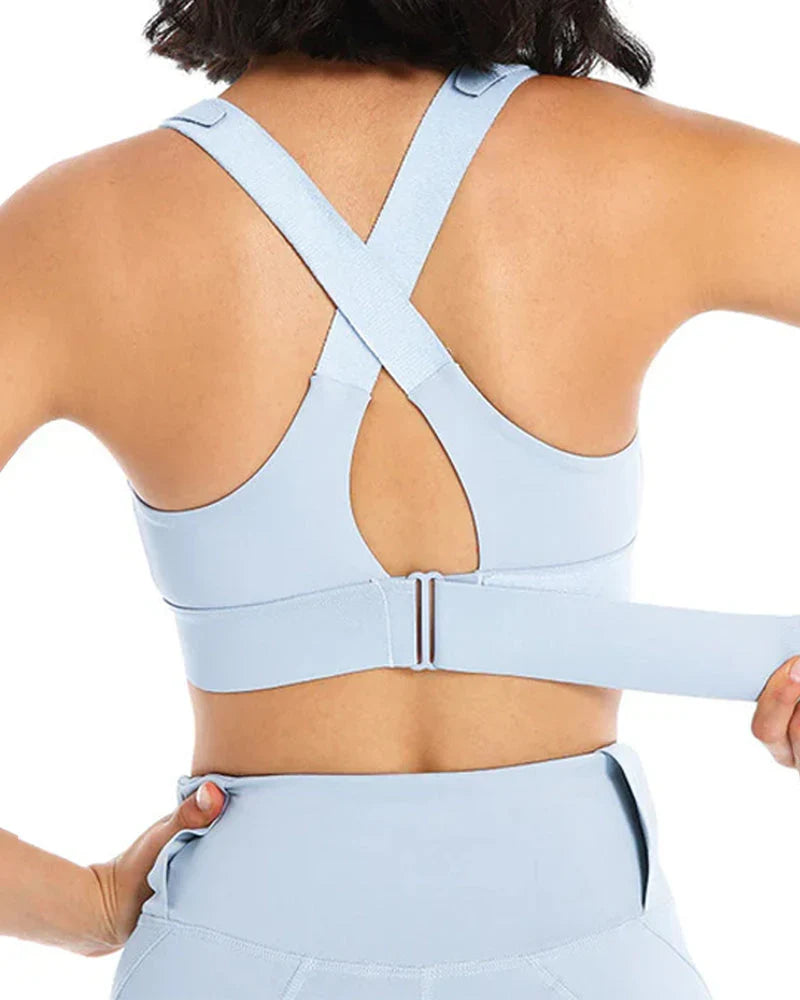 High Impact,A+ Quality, Ultimate Comfort, Sports Bra, Zipper ( Pack of 3 )