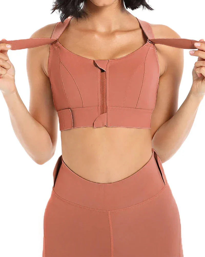 High Impact,A+ Quality, Ultimate Comfort, Sports Bra, Zipper ( Pack of 3 )