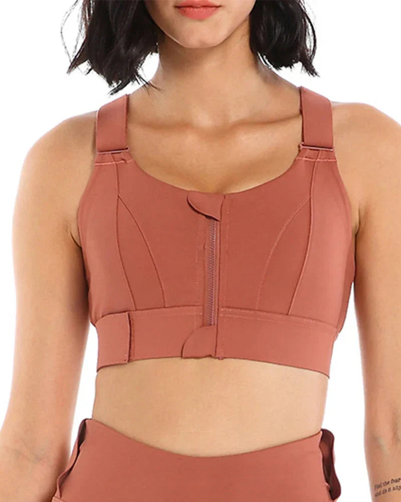 High Impact,A+ Quality, Ultimate Comfort, Sports Bra, Zipper ( Pack of 3 )