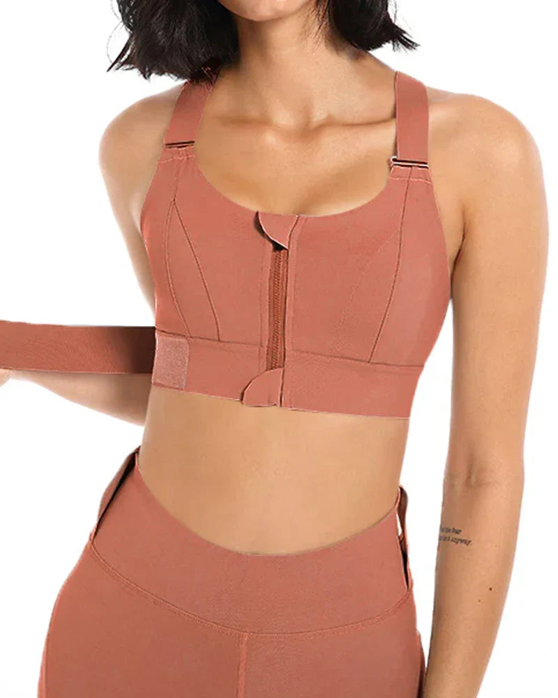 High Impact,A+ Quality, Ultimate Comfort, Sports Bra, Zipper ( Pack of 3 )