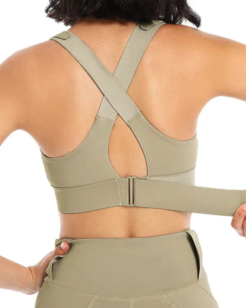 High Impact,A+ Quality, Ultimate Comfort, Sports Bra, Zipper ( Pack of 3 )