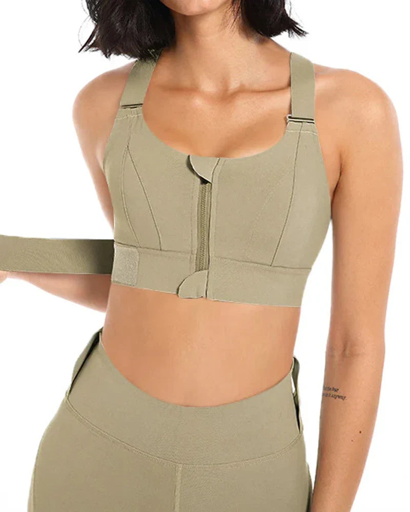 High Impact,A+ Quality, Ultimate Comfort, Sports Bra, Zipper ( Pack of 3 )
