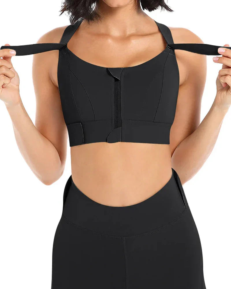 High Impact,A+ Quality, Ultimate Comfort, Sports Bra, Zipper ( Pack of 3 )
