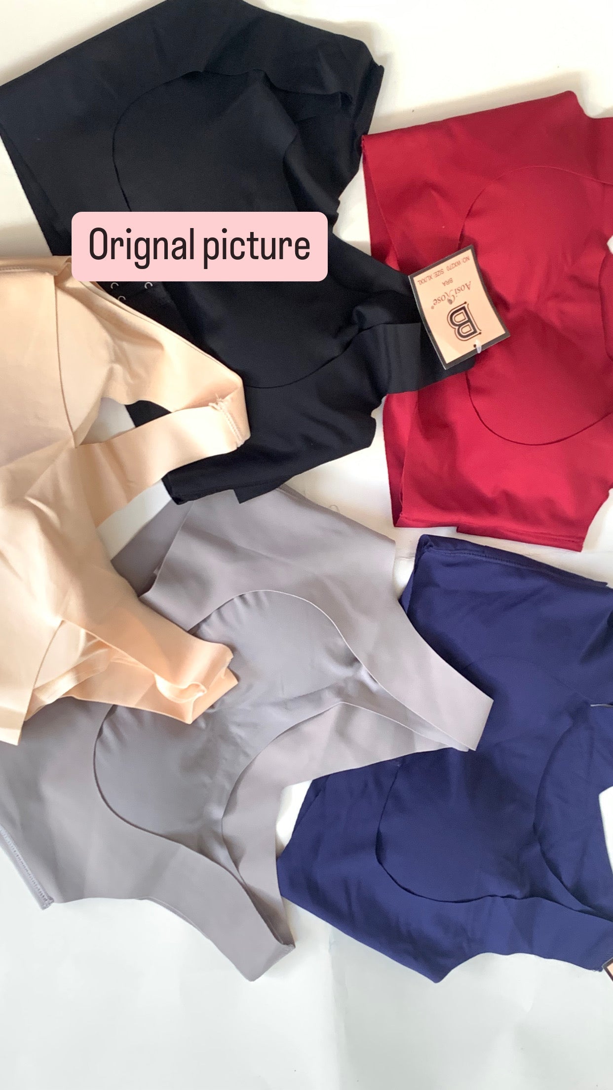 (34-42)Women Plain Seamless Cross Posture Correction Back Straighter Bra [054]