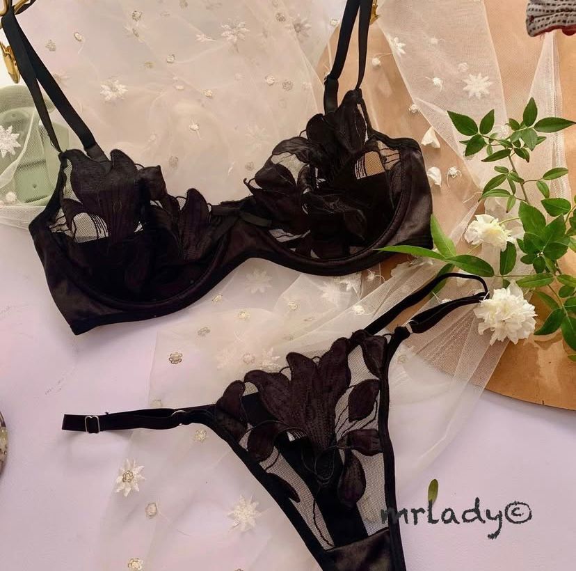 PAISLEY NET BRA SET V3