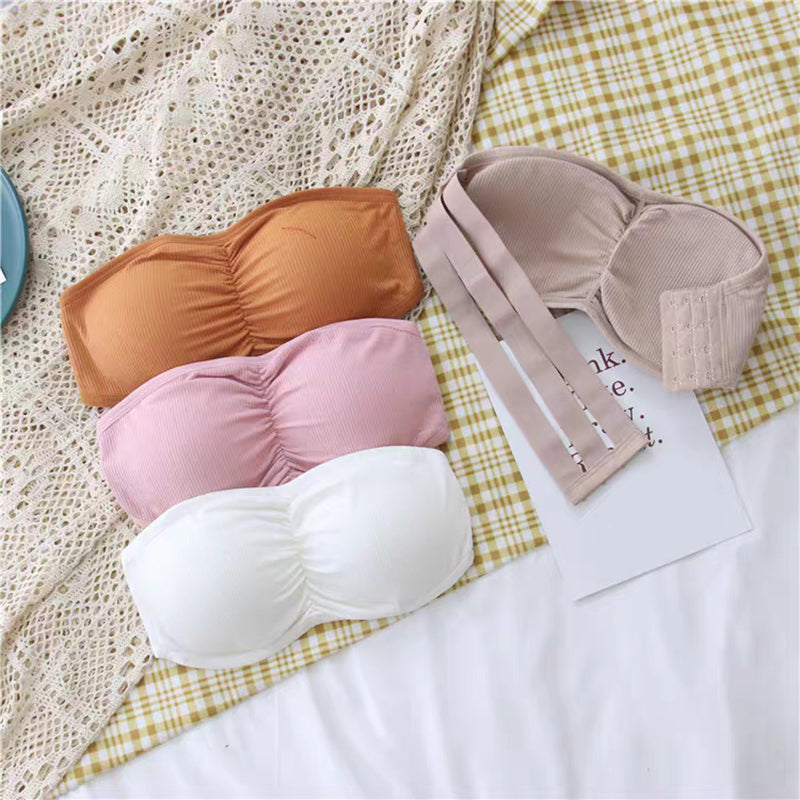 Soft Padded Strapless Bra With Removable Pads ( Pack of 3 )