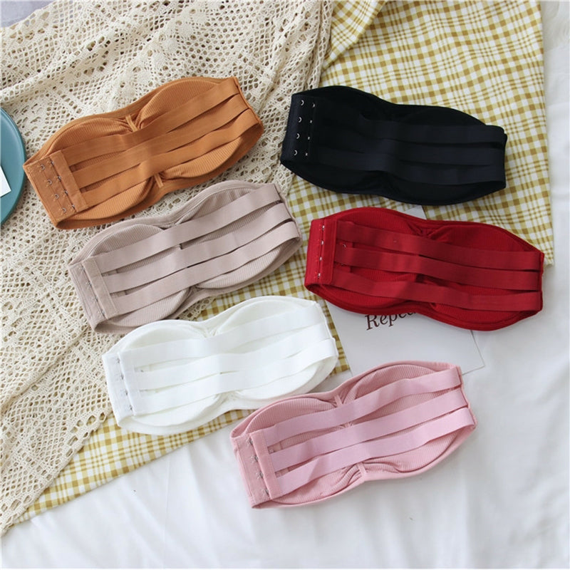 Soft Padded Strapless Bra With Removable Pads ( Pack of 3 )