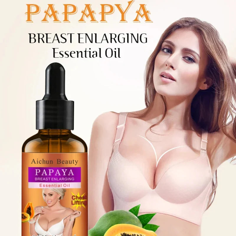 Aichun Beauty Papaya Breast Enlarging Essential Oil – Firming & Lifting Breast Oil (30ml)