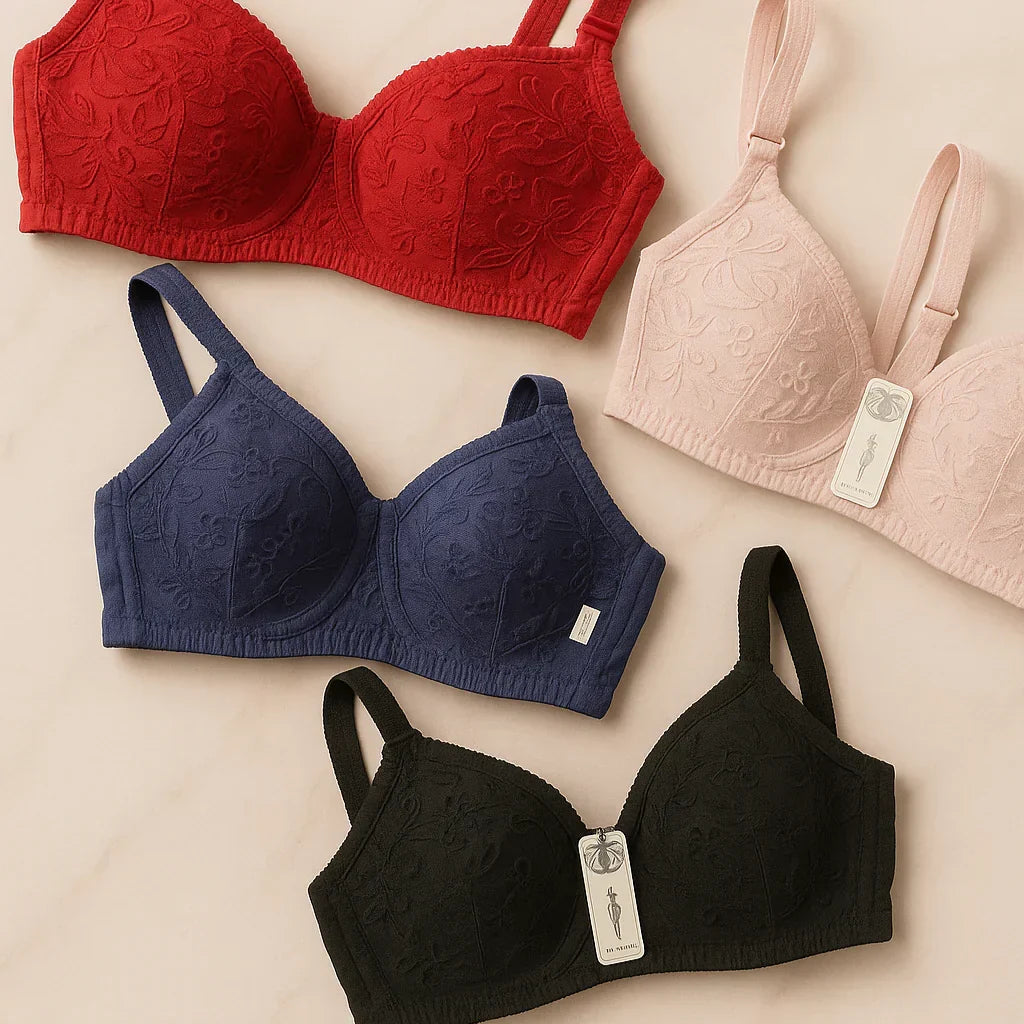 SUMMER SPECIAL COTTON BRA - ( Pack Of 3 )