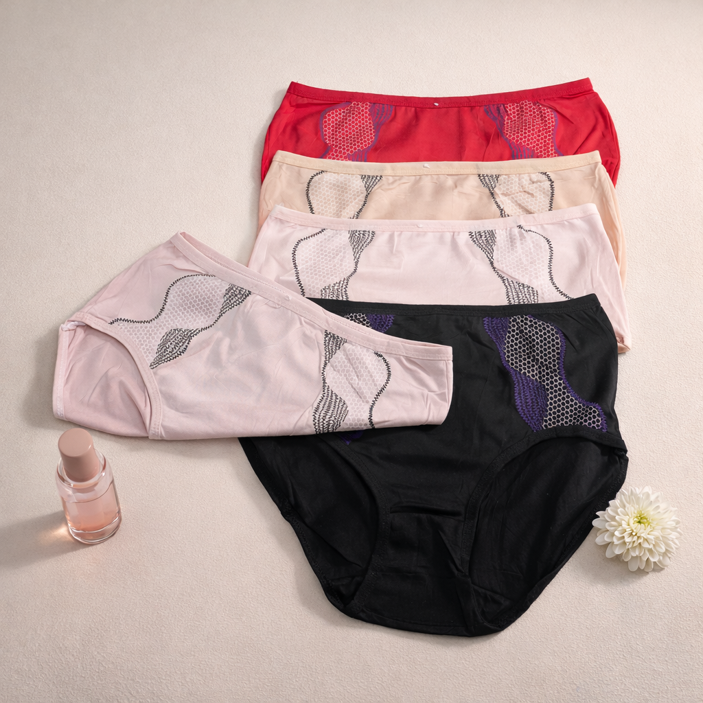 Pearls Design Type Soft Underwear