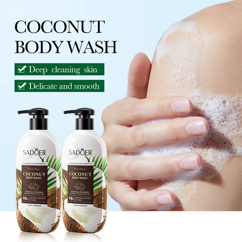 Sadoer Cocunut Body Wash Natural Cocunut Extracts 400ml