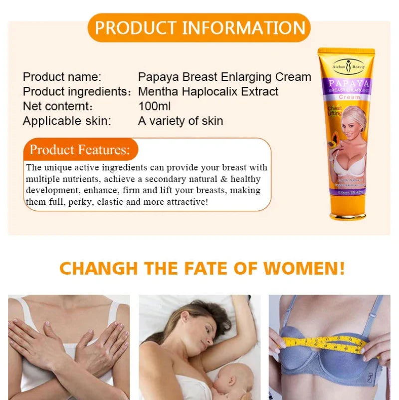 Aichun Beauty Papaya Breast Enlarging Cream - Lifting & Firming Cream - 100ml