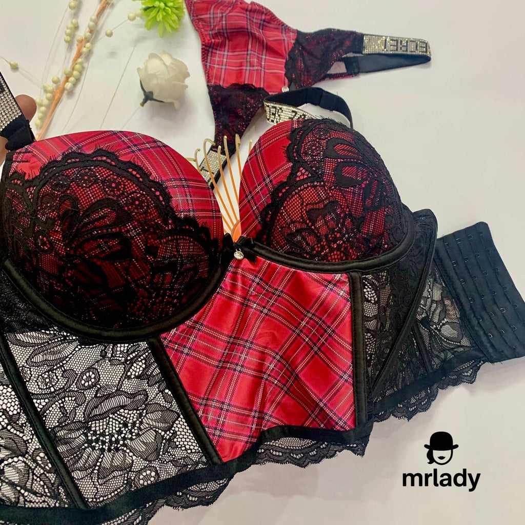 VICTORIA SECRET CORSET PUSH UP BRA SET V1