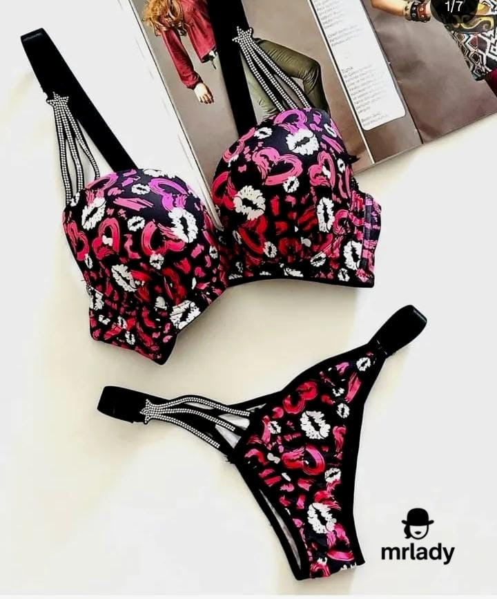 PEARL STAR THIN PAD BRA SET