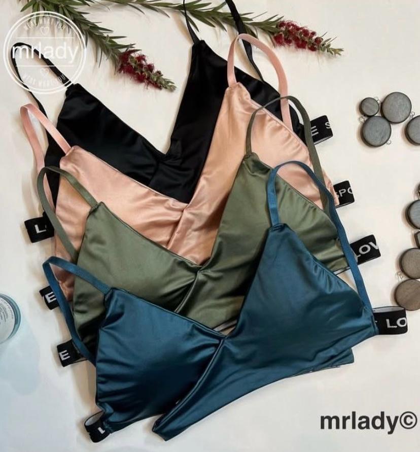 LOVE SATEEN BRA SET