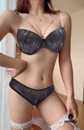 LIGHT PUSH UP CHAIN BRA SET