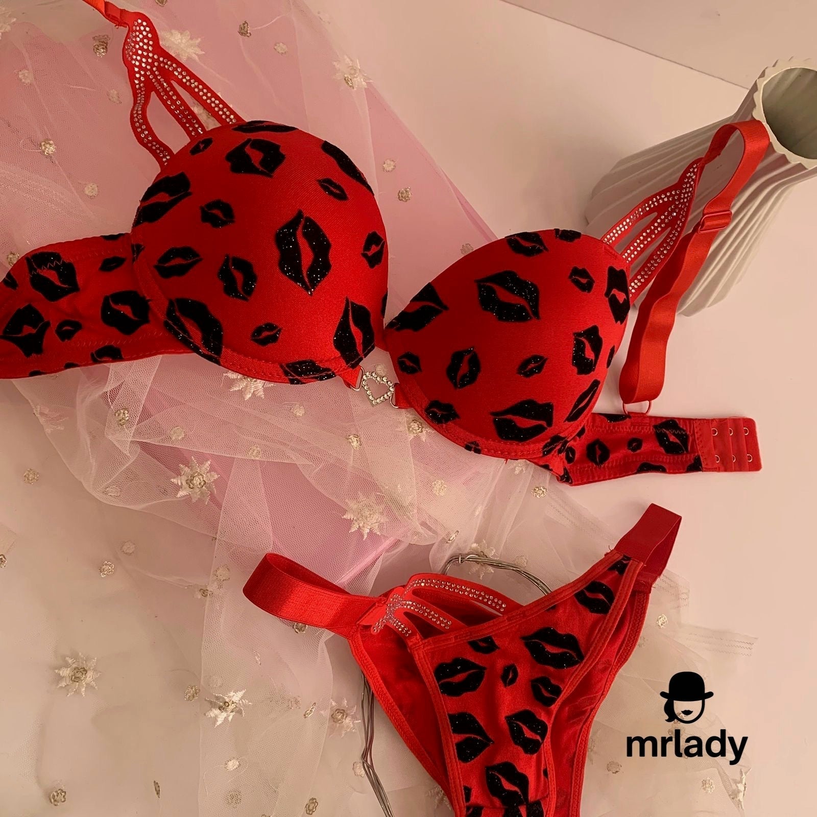 KISS STRING THIN PAD BRA SET
