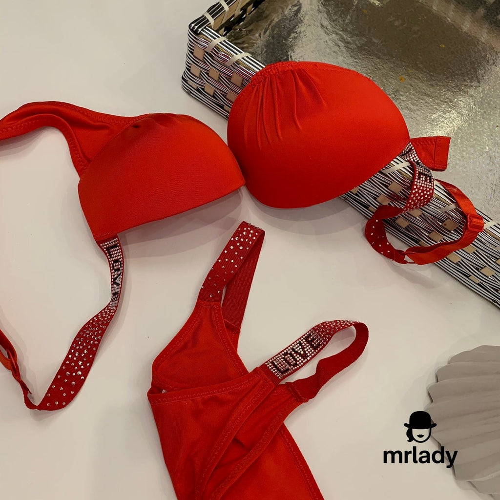 LOVE LIGHT PUSH UP BRA SET