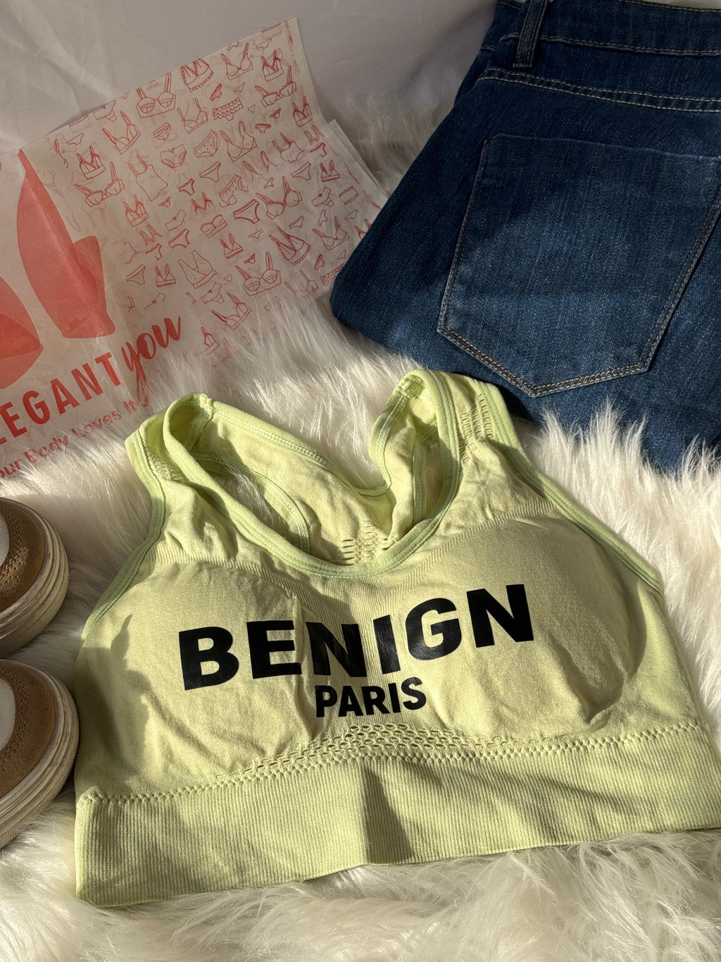 (28-36) Benign ParisWritten Soft Padded Bra