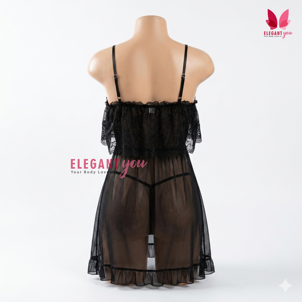 Frill Nighty Short Lingerie (35347)