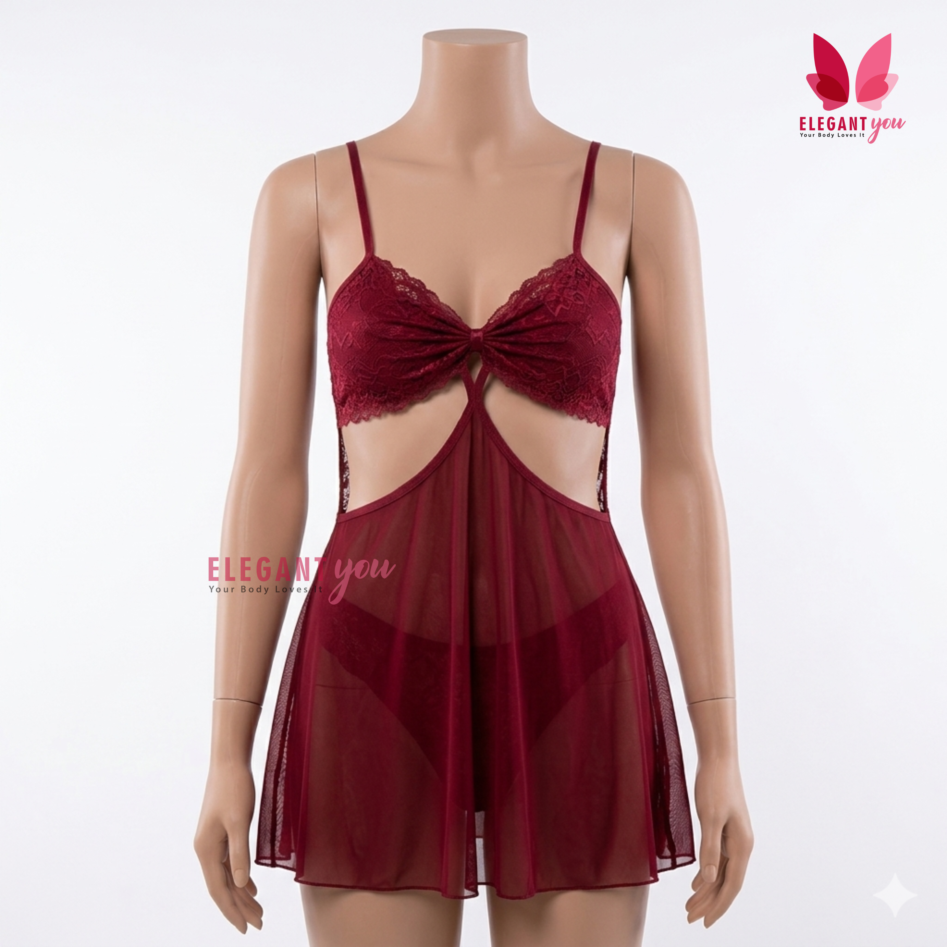 Side Cuts Honeymoon Nighty (8083)