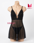 Elegant Deep V neck Honeymoon Nighty  8141 (065)