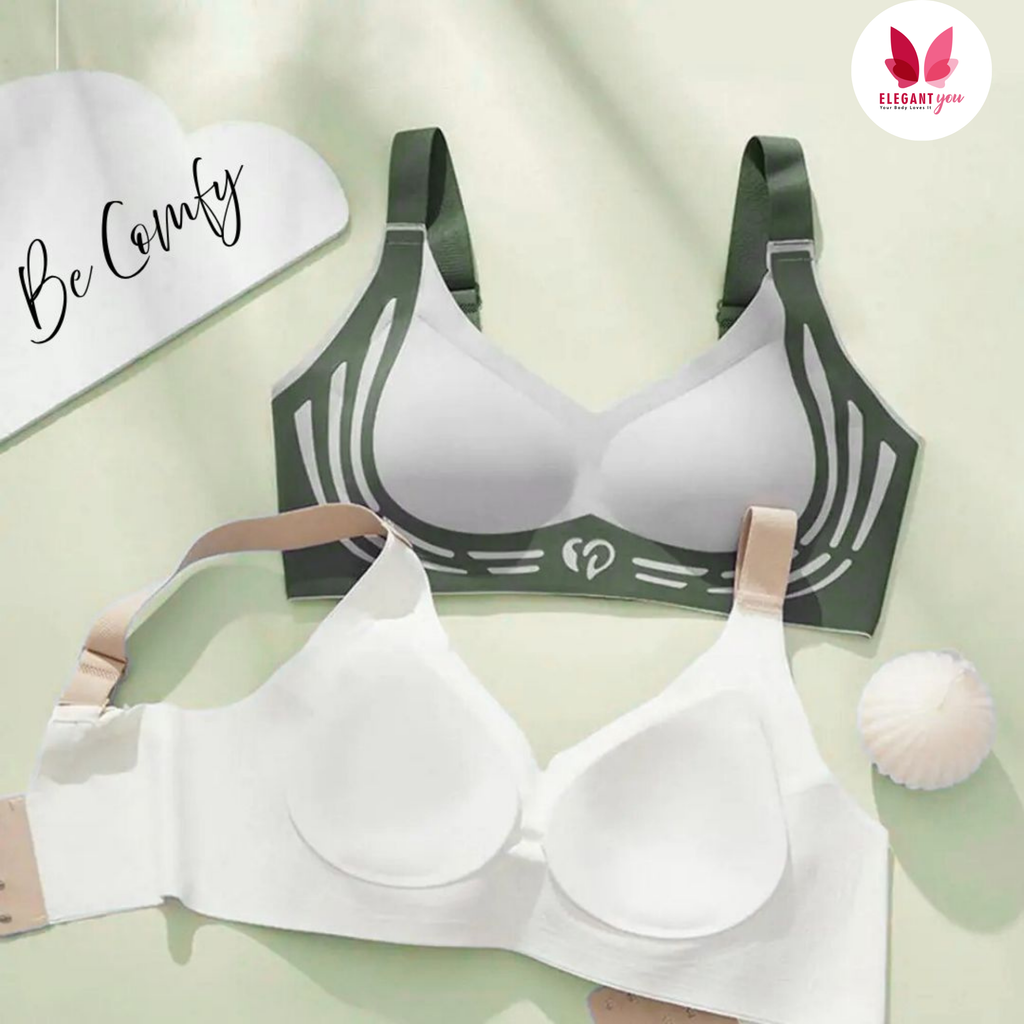 No Rash Seamless Breathable Wireless Push-up Uplift Sports Bra ( PACK OF 3 )