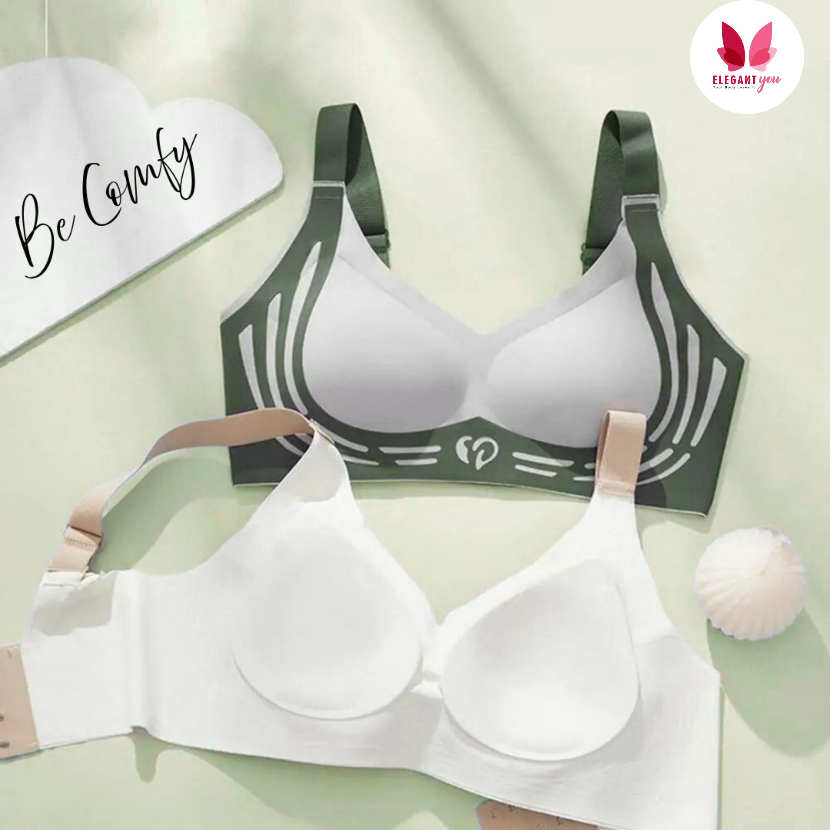 No Rash Seamless Breathable Wireless Push-up Uplift Sports Bra ( PACK OF 3 )