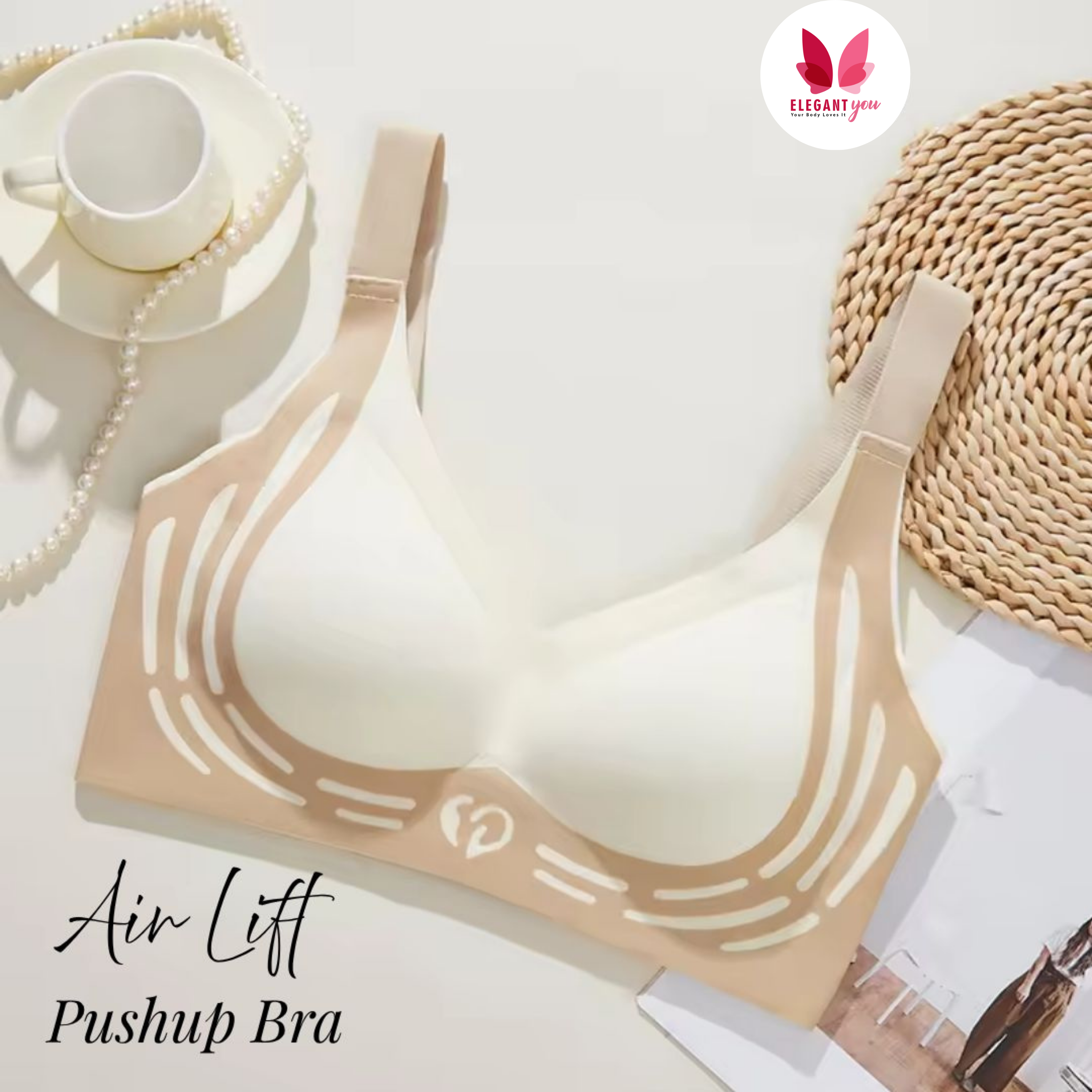 No Rash Seamless Breathable Wireless Push-up Uplift Sports Bra ( PACK OF 3 )