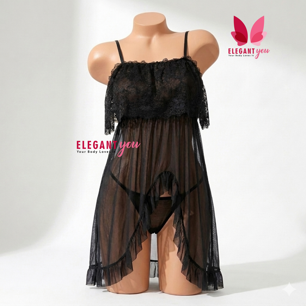 Frill Nighty Short Lingerie (35347)