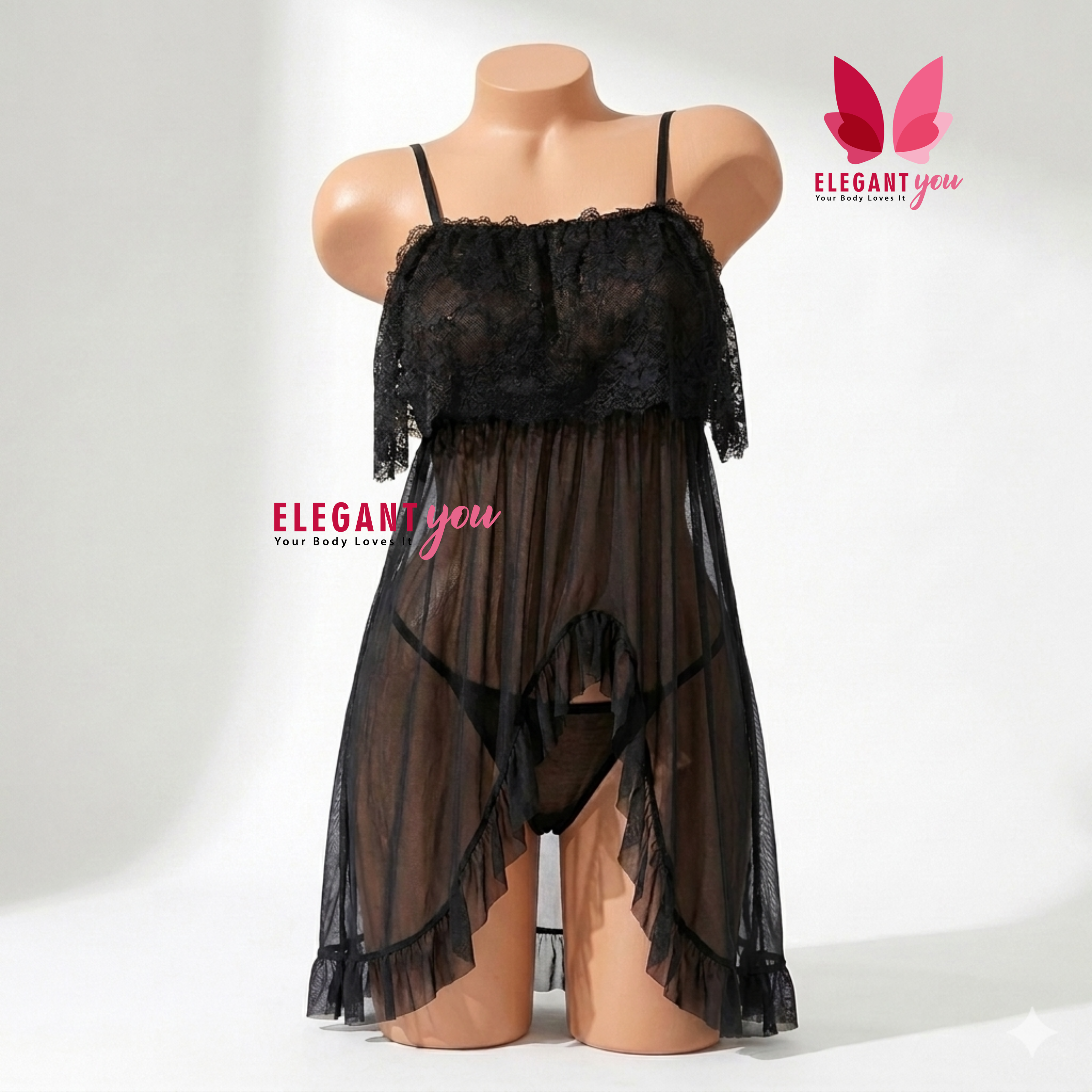 Frill Nighty Short Lingerie (35347)