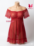 Off Shoulder Elegant Gown Nighty 35359