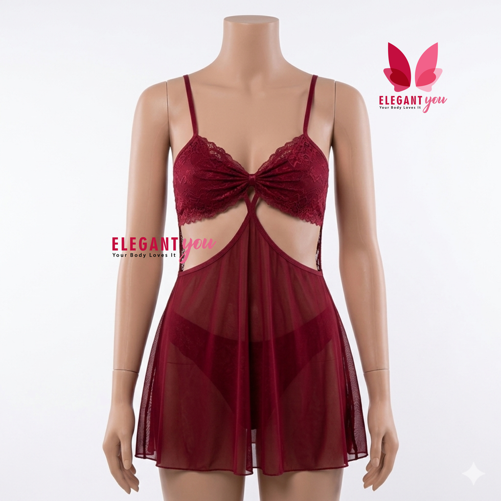 Side Cuts Honeymoon Nighty (8083)