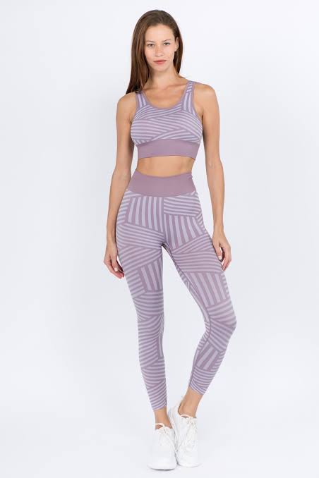 Vital Multi Striped Workout Leggings (089)