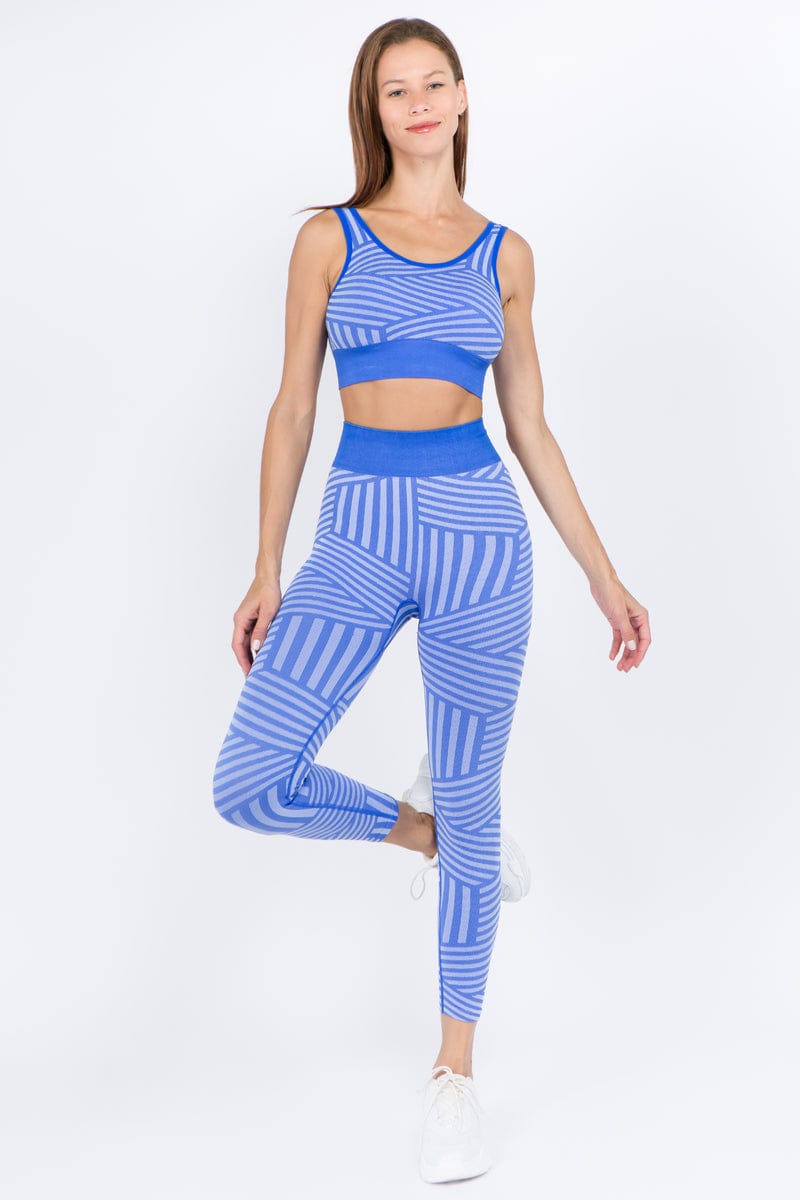 Vital Multi Striped Workout Leggings (089)
