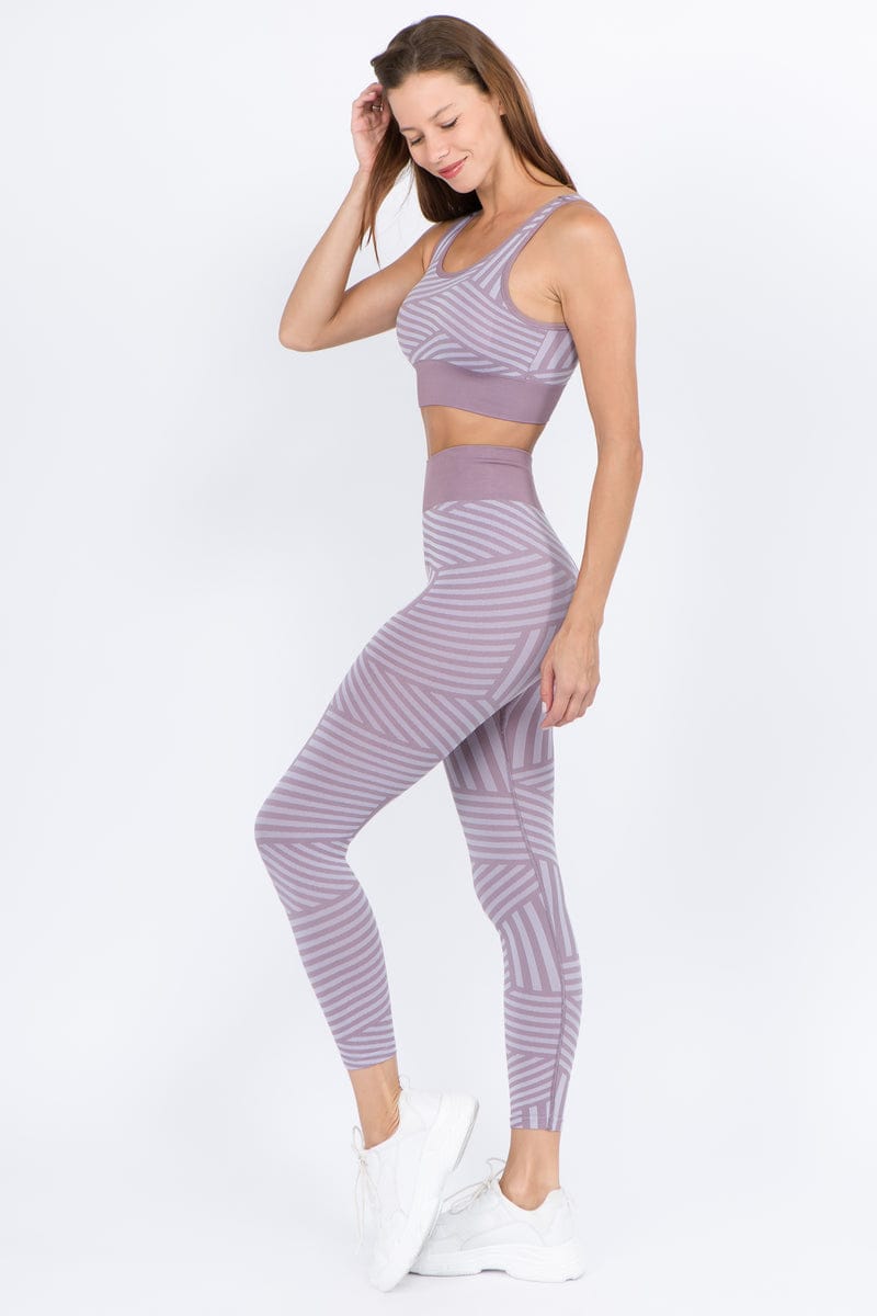 Vital Multi Striped Workout Leggings (089)