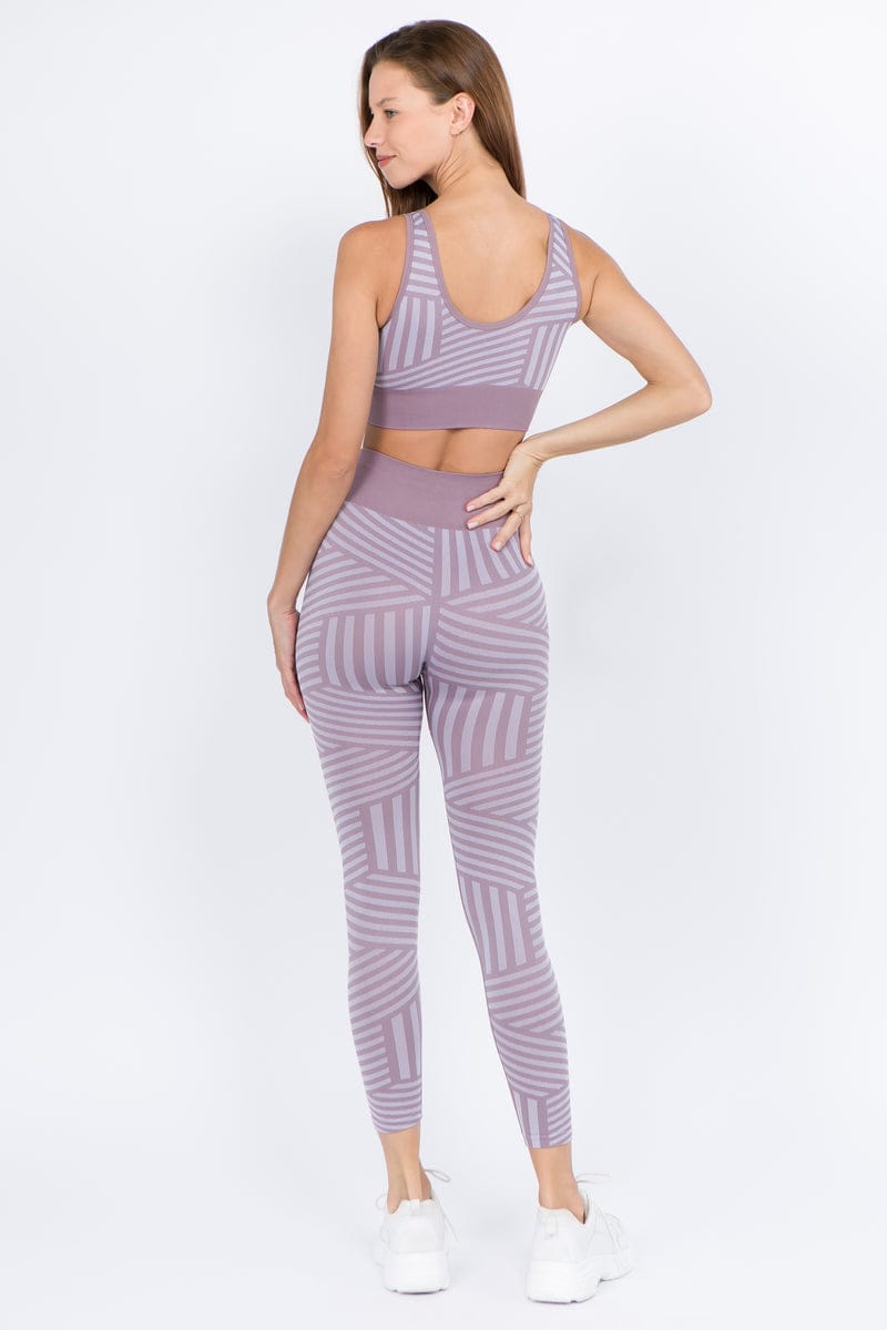 Vital Multi Striped Workout Leggings (089)