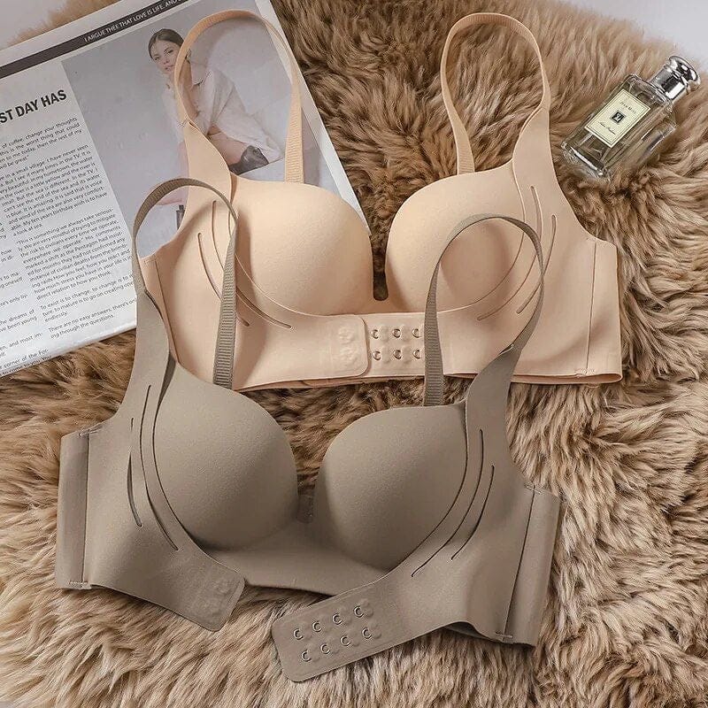 (30-38)b Ultimate Comfort Seamless Cross Posture Correction Anti Saggy Bra [086]