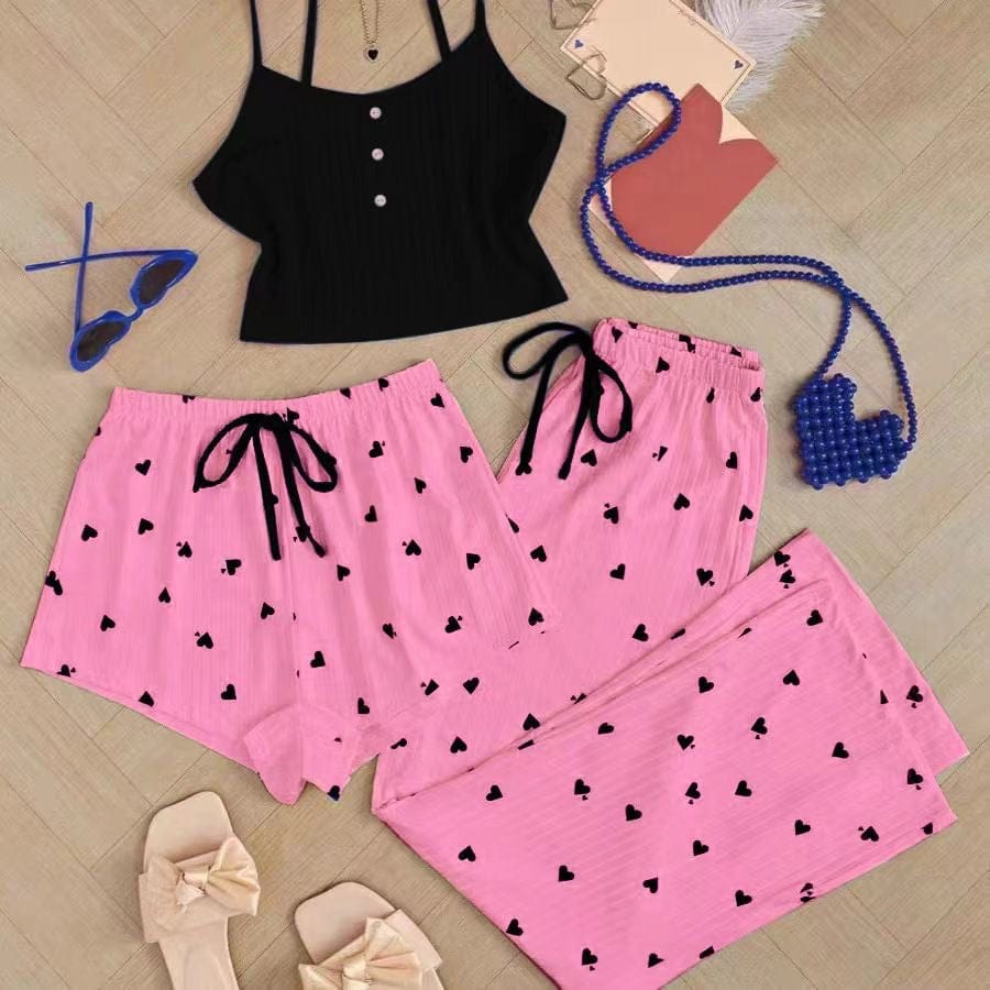 Girls Comfy 3 Piece Sleepwear 25621