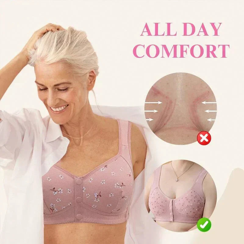 2025 New Anti Sagging Front Open Button Bra