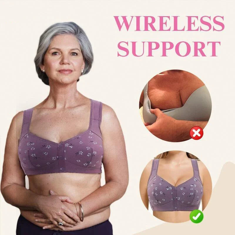2025 New Anti Sagging Front Open Button Bra