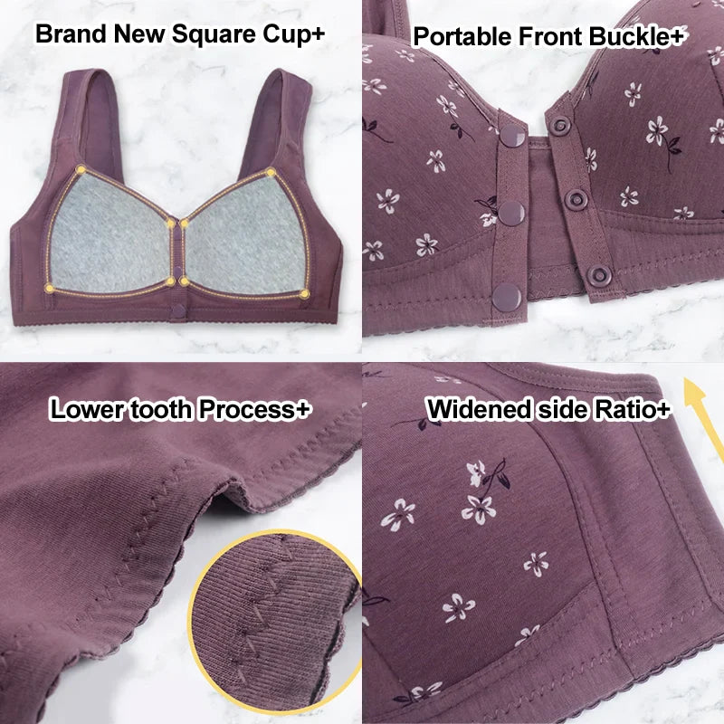 2025 New Anti Sagging Front Open Button Bra
