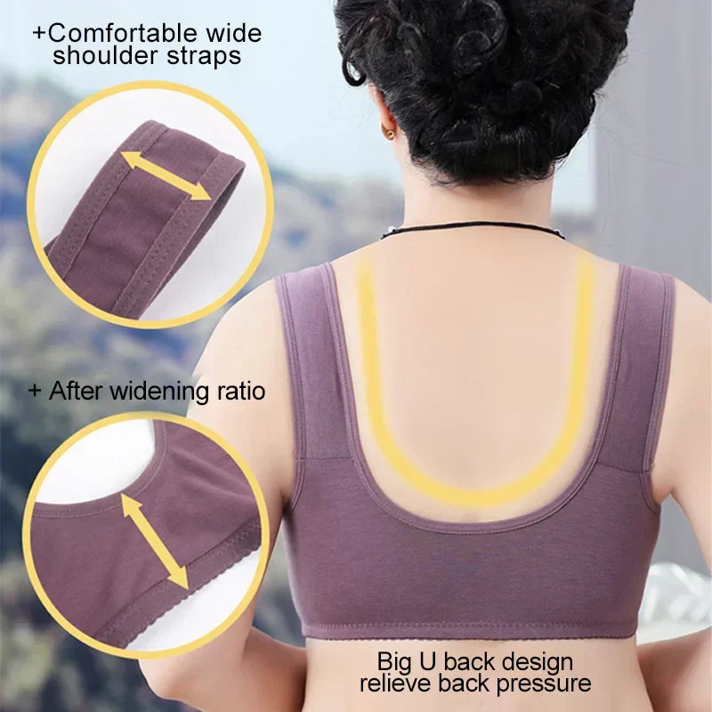 2025 New Anti Sagging Front Open Button Bra