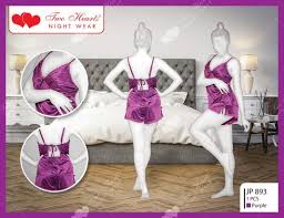 One Piece Short Silk Nighty (jp893)
