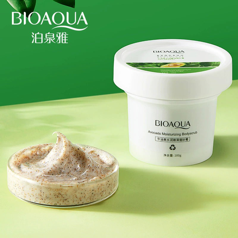 BIOAQUA Avocado Body Scrub for Dry & Rough Skin 100g