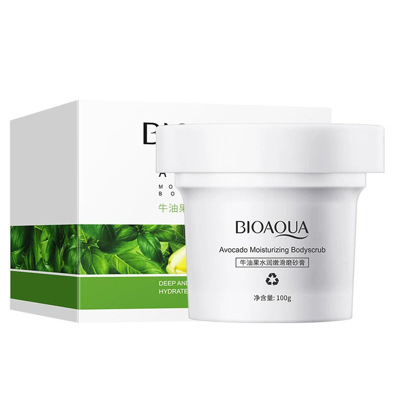 BIOAQUA Avocado Body Scrub for Dry & Rough Skin 100g