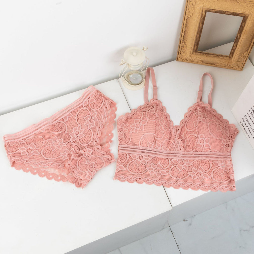 (30-36)Elegant Brallete and Panty Set Free Size For (047)