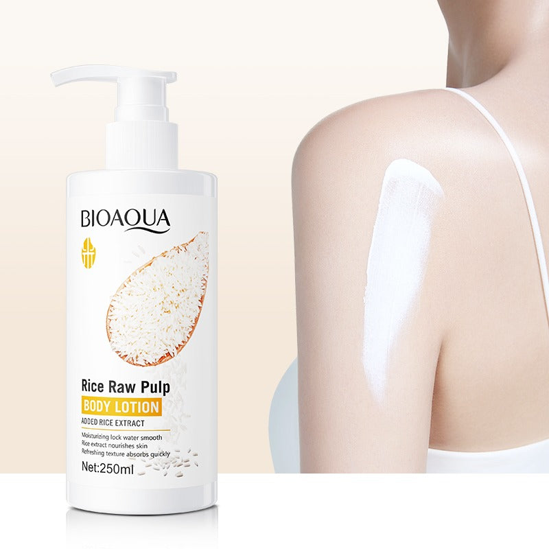 BIOAQUA Rice Raw Pulp Body Lotion - Moisturizing & Softening - 250ml
