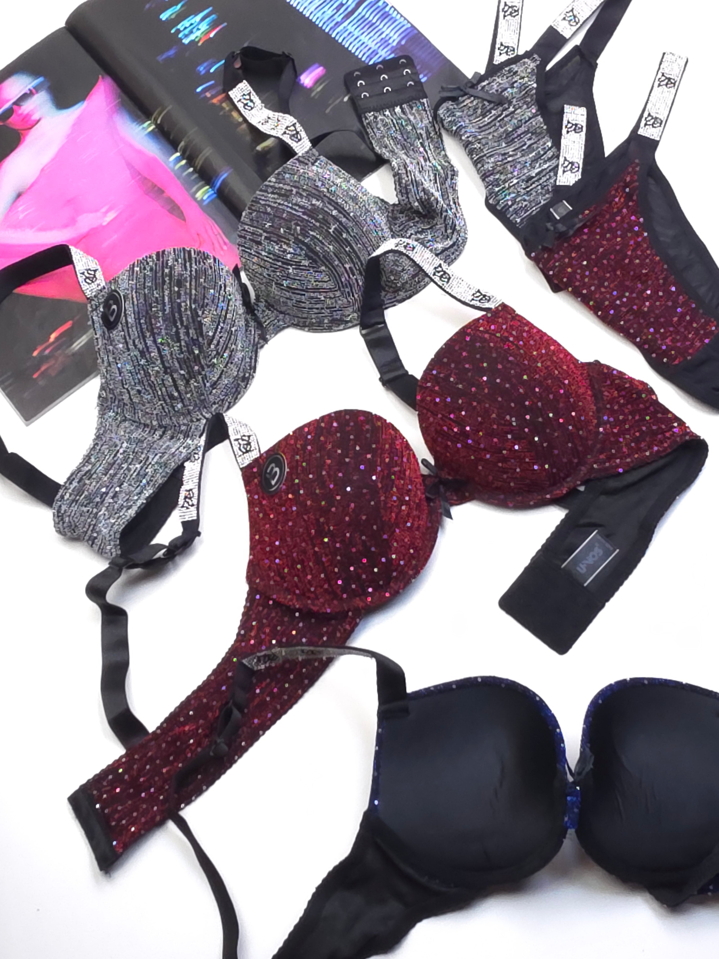(34-40)b Moonlight Padded Pushup Bra Panty Set (027)